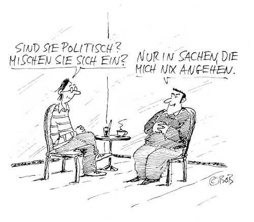 Cartoon: o.T. (medium) by Christian BOB Born tagged politik,einmischen,gemeinwohl,partizipation,mitmachen,engagement,politik,einmischen,gemeinwohl,partizipation,mitmachen,engagement