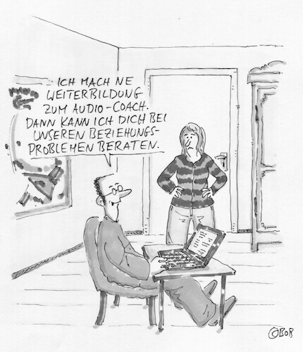 Cartoon: o.T. (medium) by Christian BOB Born tagged coach,weiterbildung,paarprobleme,beziehung,liebe,probleme,audio,beratung,coach,weiterbildung,paarprobleme,beziehung,liebe,probleme,audio,beratung