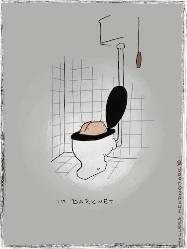 Cartoon: Im Darknet (medium) by hollers tagged darknet,internet,surfen,daten,kommunikation,kriminalität,toilette,wc,klo,bitcoin,darknet,internet,surfen,daten,kommunikation,kriminalität,toilette,wc,klo,bitcoin