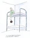 Cartoon: Mit einem Bein im Kittchen (small) by hollers tagged gefängnis kittchen knast