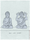 Cartoon: Zen (small) by hollers tagged zen,buddha,buddhismus,zenbuddhismus,religion,unsinn,sinn