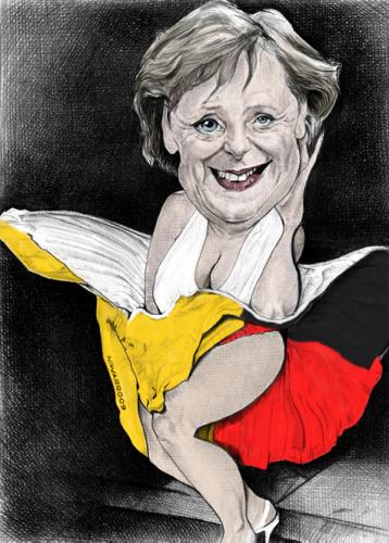 Angela Merkel By Salnavarro Politics Cartoon Toonpool
