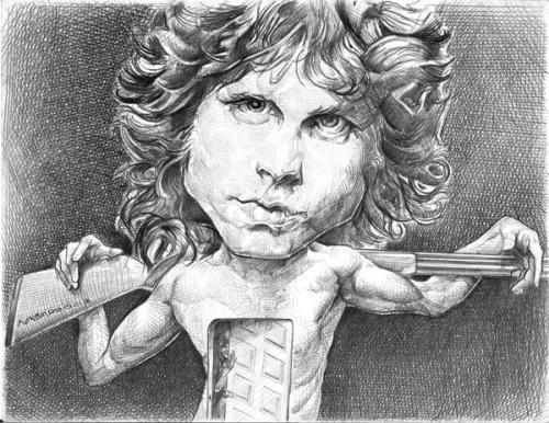 Jim Morrison The Doors No One Here Gets Out Alive Drawing Art others  transparent background PNG clipart  HiClipart