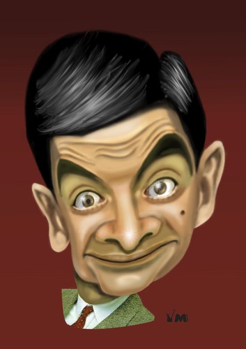 Rovan Atkinson Mr. Bean By Vlado Mach | Famous People Cartoon | TOONPOOL